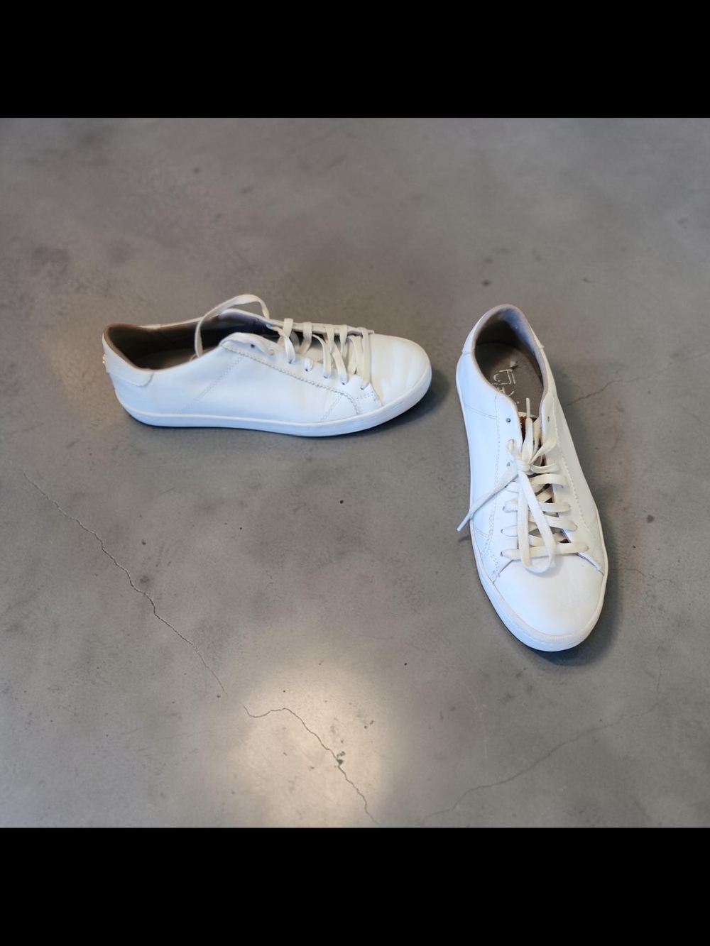 Cole Haan White Leather Low-Top Sneakers